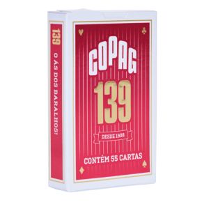 Baralho Copag 139 Tradicional Naipe Convencional - Vermelho - BC139V