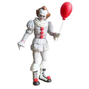 Boneco Colecionável 34cm em Vinil - It: A Coisa - Pennywise com Balão - Licenciado Warner Bros - IT34