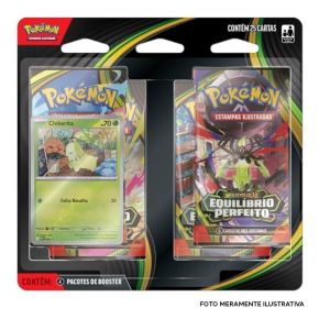 25 Cartas Pokémon ME03 - Blister Chikorita - Megaevolução Equilíbrio Perfeito - POK25
